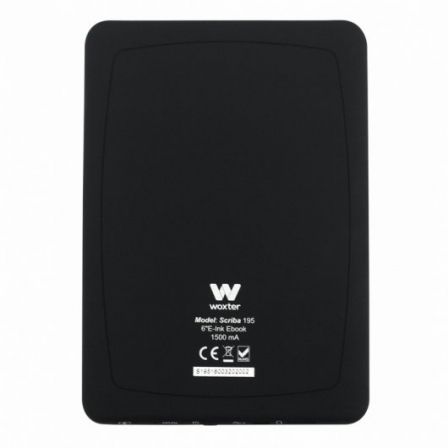 Woxter Scriba 195 Lector de eBooks 6 Pulgadas con Pantalla E-Ink Pearl Plus, 4 GB, Negro - EB26 - 042